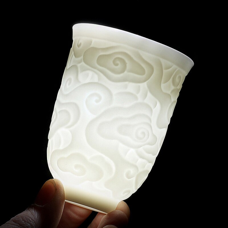 1vnt kinų skulptūros skaidrus keraminis vieno puodelio arbatos puodelis Maži arbatos puodeliai maži kavos arbatos puodeliai namuose Svetainės stalo dovana