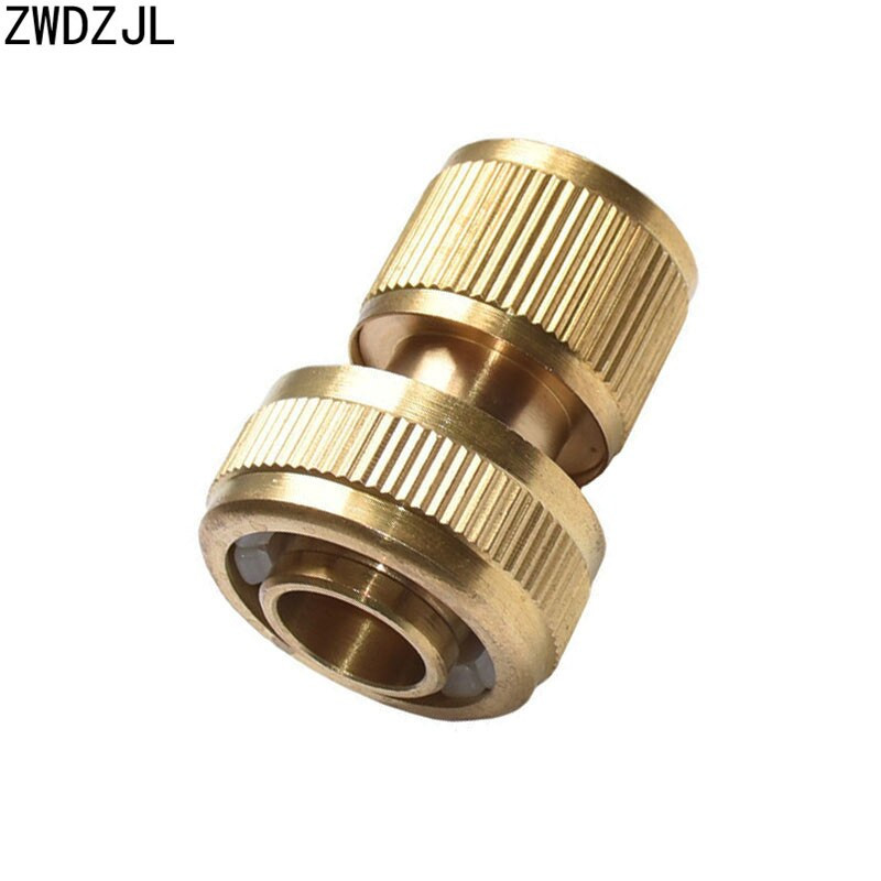 Kerti csap Sárgaréz 3/4 tömlő Gyorscsatlakozó Kerti öntöző 25mm tömlő Csatlakozó Tiszta réz Adapter 1db