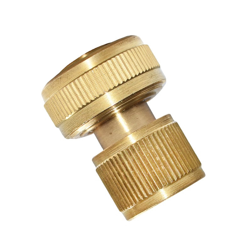 Kerti csap Sárgaréz 3/4 tömlő Gyorscsatlakozó Kerti öntöző 25mm tömlő Csatlakozó Tiszta réz Adapter 1db