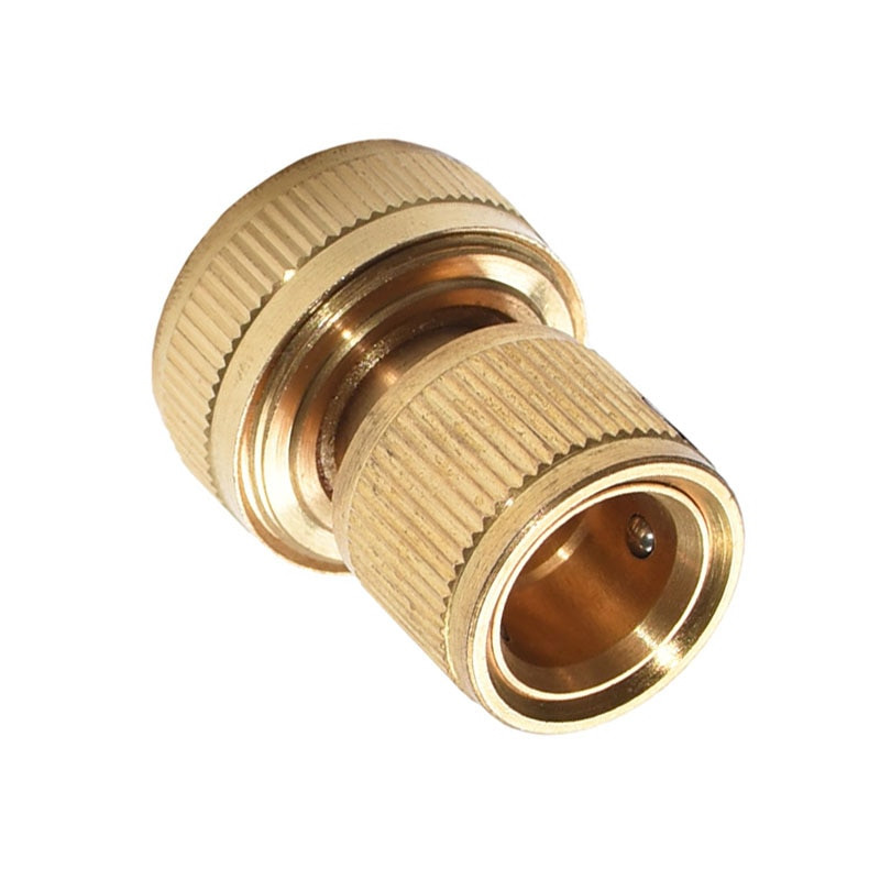 Kerti csap Sárgaréz 3/4 tömlő Gyorscsatlakozó Kerti öntöző 25mm tömlő Csatlakozó Tiszta réz Adapter 1db