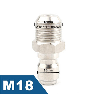 1 db 3/8 - M14 M18 M22 gyorscsatlakozó nagynyomású gyorscsatlakozó autómosó vízpisztoly adapter csuklókhoz