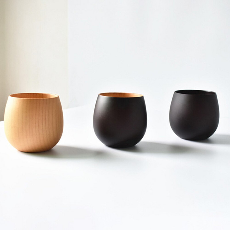 300 ml, din lemn, burtă mare, lucrate manual, cești din lemn de molid natural, bere, ceai, cafea, lapte, apă, băuturi, bar de bucătărie