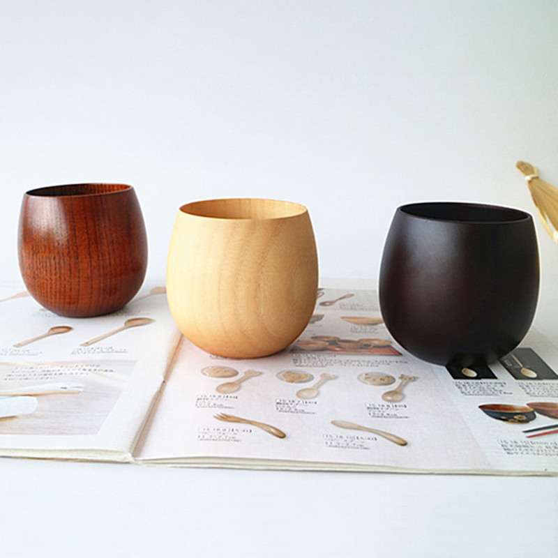 300 ml, din lemn, burtă mare, lucrate manual, cești din lemn de molid natural, bere, ceai, cafea, lapte, apă, băuturi, bar de bucătărie