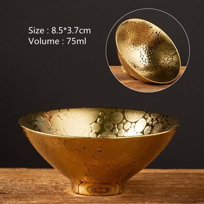 Home Master Cup Aranyozott Jian Zhan Aranyozott Személyes Tea Cup Aranyozott Egészségügyi Tea Cup Kerámia