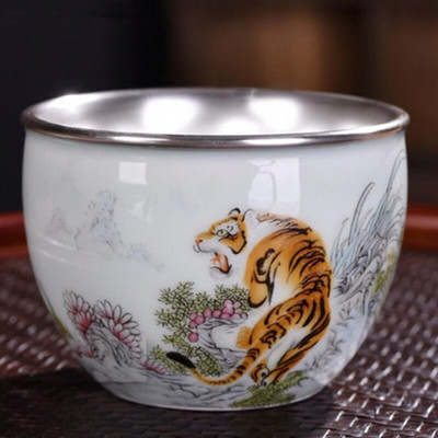 Home Master Cup Aranyozott Jian Zhan Aranyozott Személyes Tea Cup Aranyozott Egészségügyi Tea Cup Kerámia