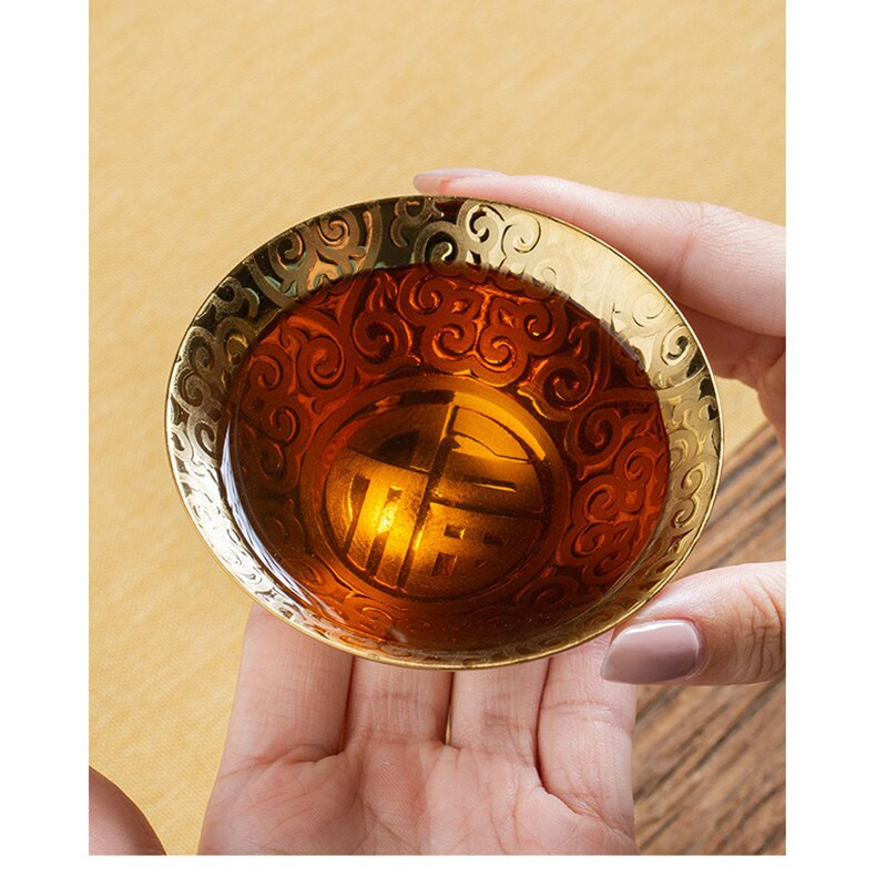Home Master Cup Aranyozott Jian Zhan Aranyozott Személyes Tea Cup Aranyozott Egészségügyi Tea Cup Kerámia