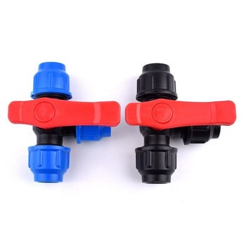 1Pc 20/25/32/40/50/63mm Pvc Ball Valves Plastic Water Pipe Quick Valve PE Tube 3-Way Fast Connectors Αξεσουάρ άρδευσης