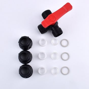 1Pc 20/25/32/40/50/63mm Pvc Ball Valves Plastic Water Pipe Quick Valve PE Tube 3-Way Fast Connectors Αξεσουάρ άρδευσης