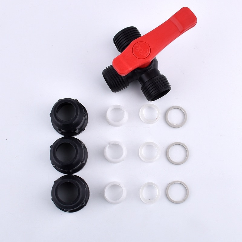 1 buc 20/25/32/40/50/63mm robinete cu bilă din PVC țeavă de apă din plastic Supapă rapidă tub PE 3 căi conectori rapidi accesorii pentru irigare