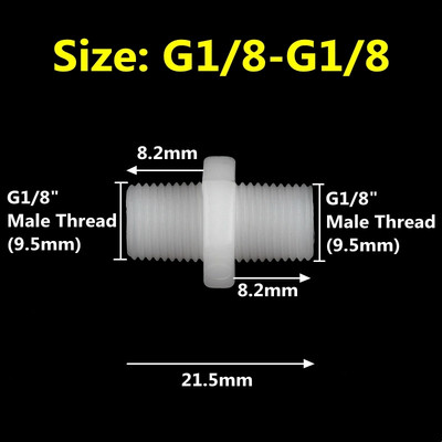 2-100db 1/8"-3/4" külső menet egyenlő átmérőjű szűkítő csuklópersely illesztés Kerti öntözőszerelvények vízcsőcsatlakozó javítószerszám