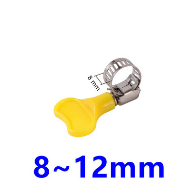 10 db állítható Homebrew csőbilincs illik külső átmérő 8 ~ 38 mm cső műanyag fogantyú rozsdamentes acél pillangó tömlőbilincs