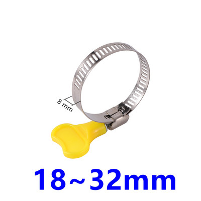 10 db állítható Homebrew csőbilincs illik külső átmérő 8 ~ 38 mm cső műanyag fogantyú rozsdamentes acél pillangó tömlőbilincs