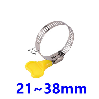 10 db állítható Homebrew csőbilincs illik külső átmérő 8 ~ 38 mm cső műanyag fogantyú rozsdamentes acél pillangó tömlőbilincs