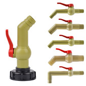 Kerti tartály csaptelep szűrőprés S60X6 IBC vízdoboz adapter Hosszabbítsa meg a csatlakozó szelepet Erős műanyag csaptelep iszapkezelés