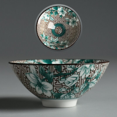 Új termék Qinghua porcelán tea Zhan Scaling Retro Kungfu teáscsésze Kerámia csésze Többszínű mester teáscsésze személyes egypohár