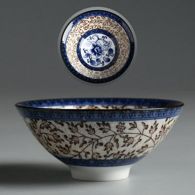 Új termék Qinghua porcelán tea Zhan Scaling Retro Kungfu teáscsésze Kerámia csésze Többszínű mester teáscsésze személyes egypohár