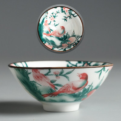 Új termék Qinghua porcelán tea Zhan Scaling Retro Kungfu teáscsésze Kerámia csésze Többszínű mester teáscsésze személyes egypohár