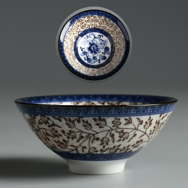 Új termék Qinghua porcelán tea Zhan Scaling Retro Kungfu teáscsésze Kerámia csésze Többszínű mester teáscsésze személyes egypohár