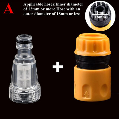 1 ~ 3 vnt Automobilių plovimo mašinos vandens filtras aukšto slėgio plovimo vandens jungties filtras Greito prijungimo sodo žarnos vamzdžių jungiamosios detalės