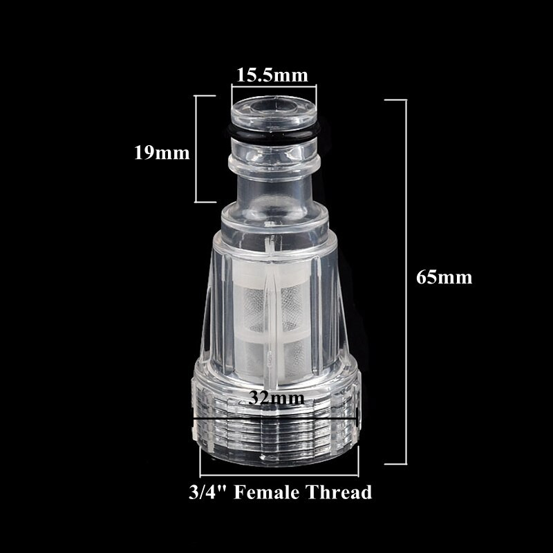 1 ~ 3 vnt Automobilių plovimo mašinos vandens filtras aukšto slėgio plovimo vandens jungties filtras Greito prijungimo sodo žarnos vamzdžių jungiamosios detalės