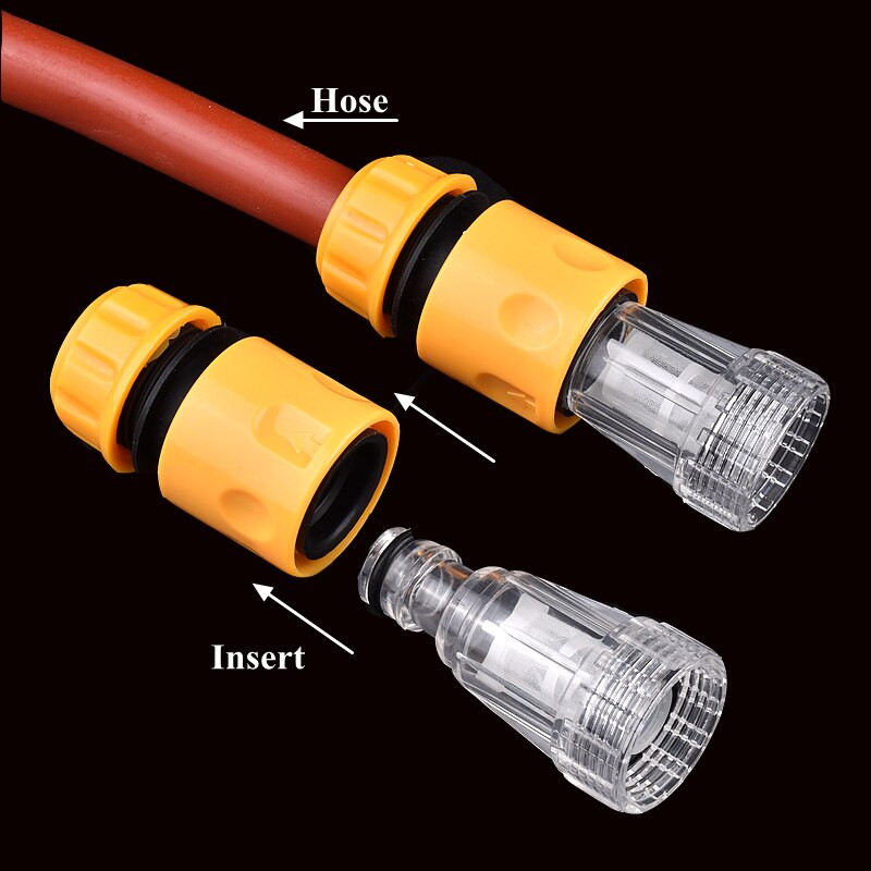1 ~ 3 vnt Automobilių plovimo mašinos vandens filtras aukšto slėgio plovimo vandens jungties filtras Greito prijungimo sodo žarnos vamzdžių jungiamosios detalės