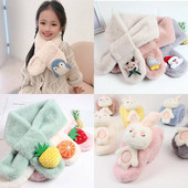 Naujo modelio pliušinis aplikacinis šalikas berniukui ir mergaitei