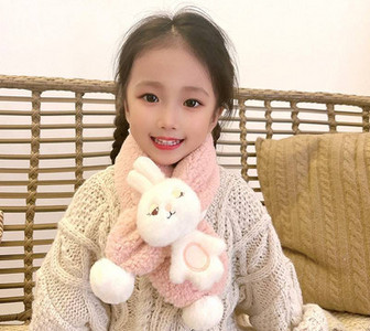 Naujo modelio pliušinis aplikacinis šalikas berniukui ir mergaitei