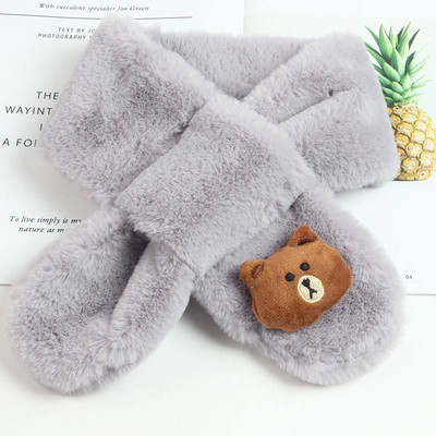 Naujo modelio pliušinis aplikacinis šalikas berniukui ir mergaitei