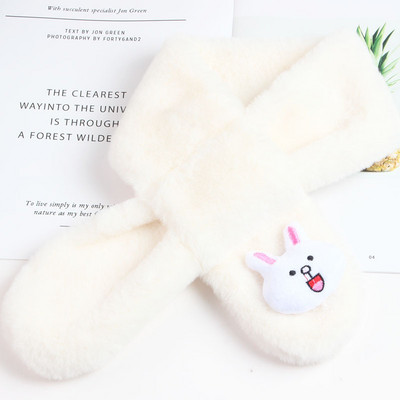 Naujo modelio pliušinis aplikacinis šalikas berniukui ir mergaitei