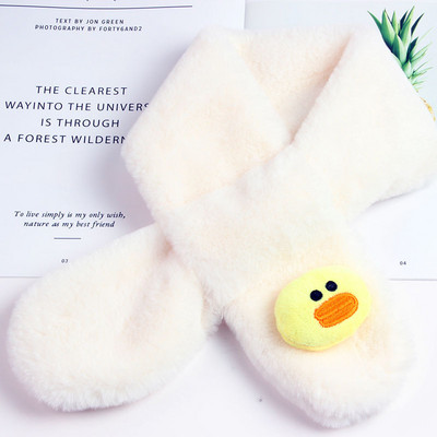 Naujo modelio pliušinis aplikacinis šalikas berniukui ir mergaitei