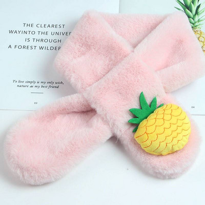 Naujo modelio pliušinis aplikacinis šalikas berniukui ir mergaitei