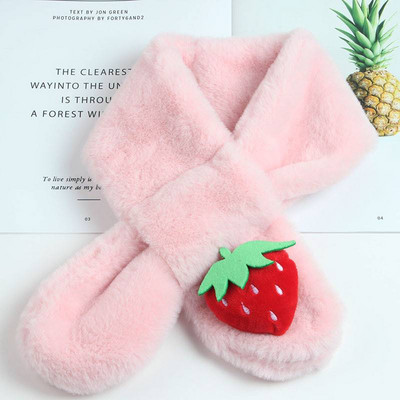 Naujo modelio pliušinis aplikacinis šalikas berniukui ir mergaitei