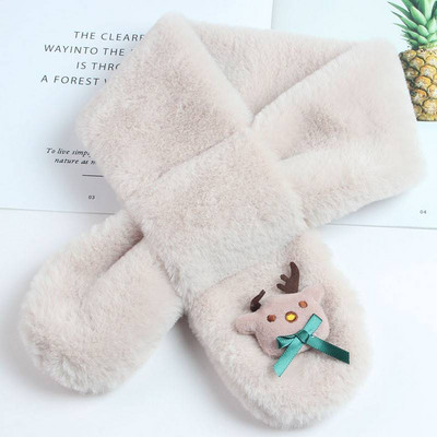 Naujo modelio pliušinis aplikacinis šalikas berniukui ir mergaitei