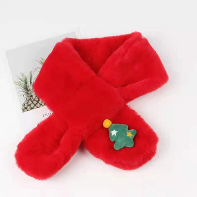 Naujo modelio pliušinis aplikacinis šalikas berniukui ir mergaitei