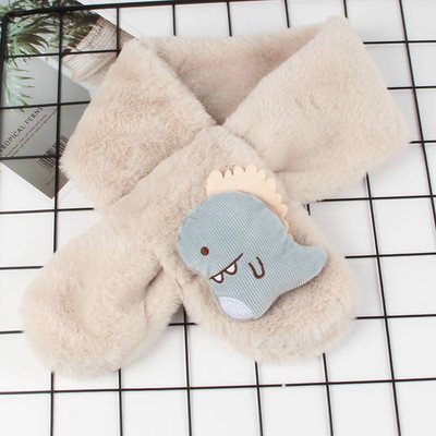 Naujo modelio pliušinis aplikacinis šalikas berniukui ir mergaitei