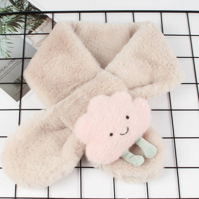 Naujo modelio pliušinis aplikacinis šalikas berniukui ir mergaitei