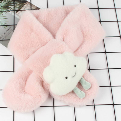 Naujo modelio pliušinis aplikacinis šalikas berniukui ir mergaitei