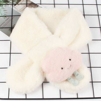 Naujo modelio pliušinis aplikacinis šalikas berniukui ir mergaitei