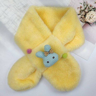 Naujo modelio pliušinis aplikacinis šalikas berniukui ir mergaitei