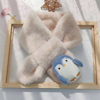 Naujo modelio pliušinis aplikacinis šalikas berniukui ir mergaitei