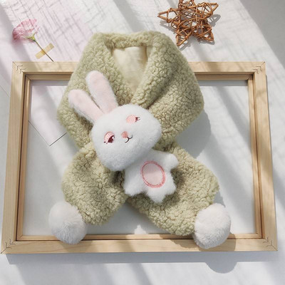 Naujo modelio pliušinis aplikacinis šalikas berniukui ir mergaitei