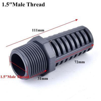 1-5 tk PVC keermestatud imemis-/ülevoolusõel akvaariumi filtri äravoolu liitmikud kalapaagi läbilaskev õhutuskork