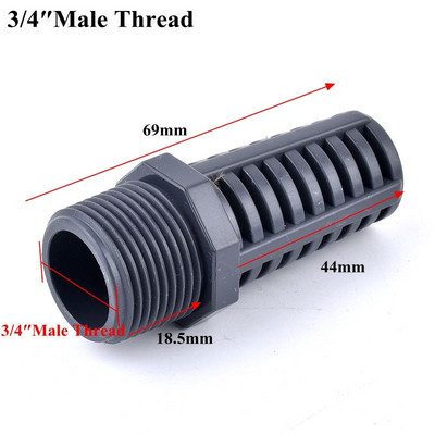 1-5 tk PVC keermestatud imemis-/ülevoolusõel akvaariumi filtri äravoolu liitmikud kalapaagi läbilaskev õhutuskork