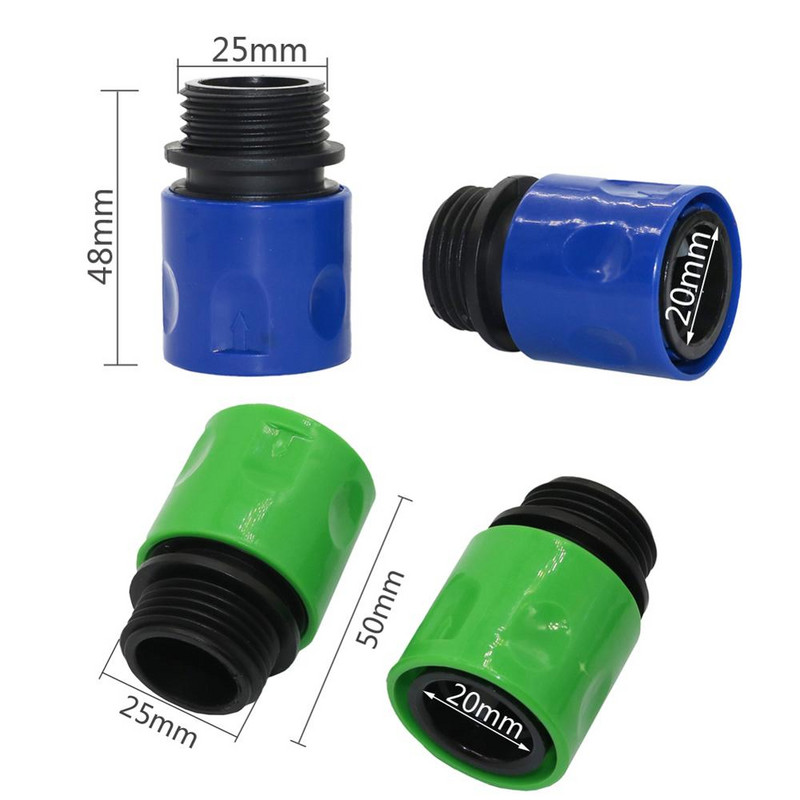 1 rinkinys 3/4 colio amerikietiško standarto/europietiško standartinio moteriško/vyriško sriegio greitųjų jungčių rinkinys Sodo drėkinimo vandens jungtys