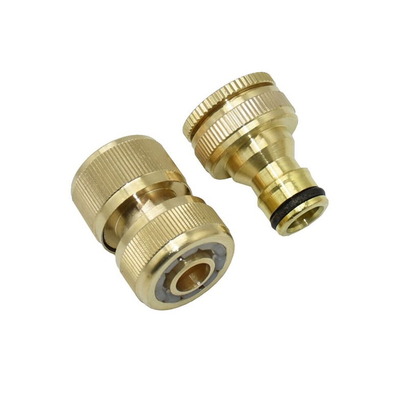 1/2" 5/8" 3/4" sodo žarnos greitos jungties žalvario jungties komplektas, lizdinė 1/2 3/4 colio sriegio jungties drėkinimo žarna 8/11 16 mm 20 mm adapteris 1 vnt.