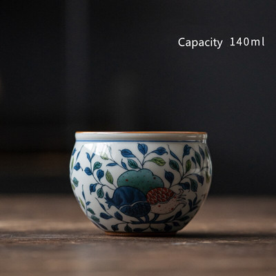 Vines Vintage Flowers teáscsésze kerámia antik kávéscsésze Gyönyörű gránátalmás csésze teásedény Egy csésze tea