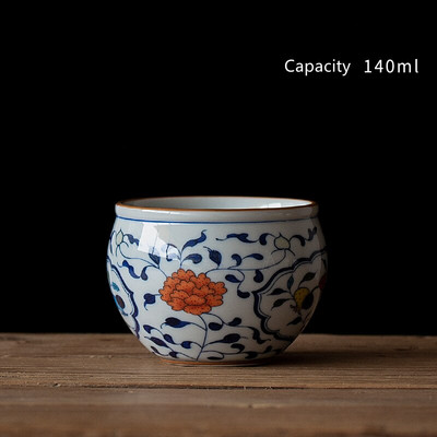 Vines Vintage Flowers teáscsésze kerámia antik kávéscsésze Gyönyörű gránátalmás csésze teásedény Egy csésze tea