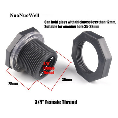 1 vnt 1/2"-1" 20-32 mm PVC vandens rezervuaro jungtys Akvariumo žuvų rezervuaro adapteris Vandens nutekėjimo įsiurbimo jungtis UPVC vamzdžio išleidimo jungtis