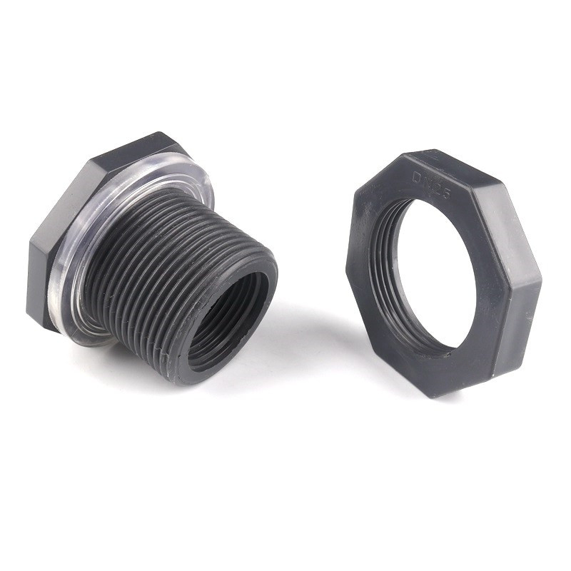 1 vnt 1/2"-1" 20-32 mm PVC vandens rezervuaro jungtys Akvariumo žuvų rezervuaro adapteris Vandens nutekėjimo įsiurbimo jungtis UPVC vamzdžio išleidimo jungtis