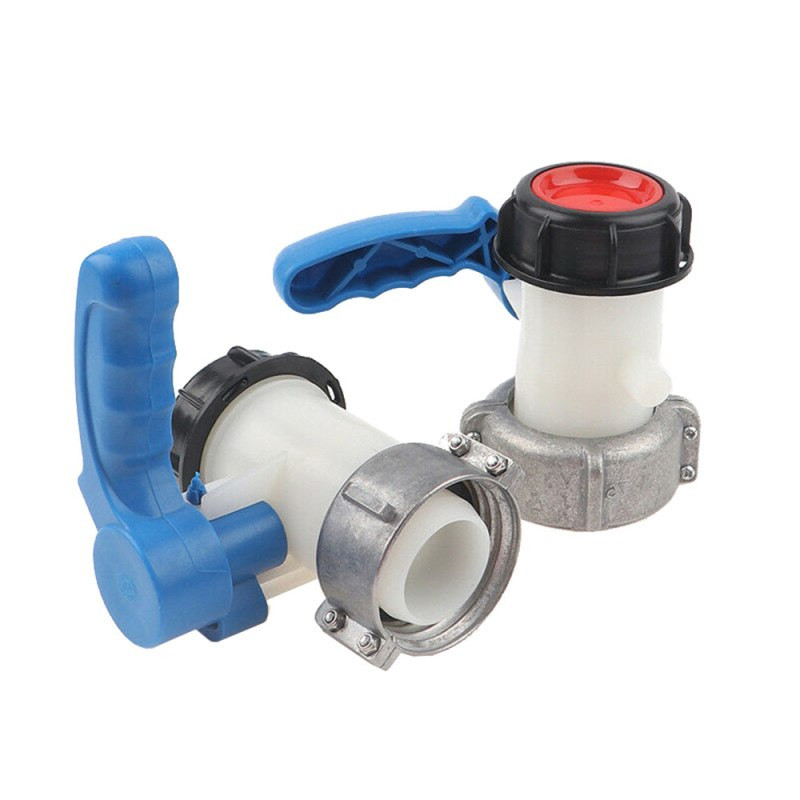 IBC bako adapteris 1000 l DN50 62/75 mm litras 62 mm, skirtas eksportuoti vyrišką 2 colių peteliško vožtuvo jungiklį Priedai Įrankiai Sodo įrankiai